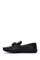 Men's Black Leather Casual Loafer | Derimod