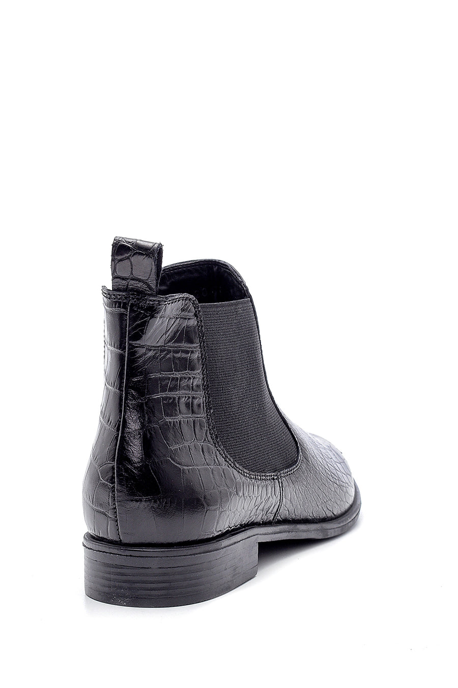 Women's Leather Crocodile Pattern Boots
