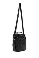 Men's Black Long Strap Leather Handbag | Derimod