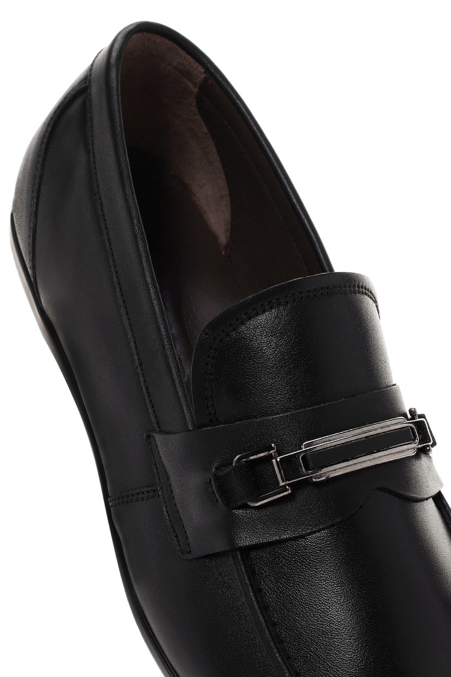 Men's Black Leather Classic Loafer