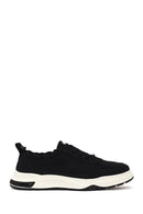 Male Black Lace-up Fabric Casual Sneaker | Derimod