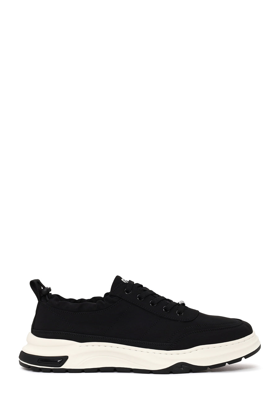 Male Black Lace-up Fabric Casual Sneaker 26SFD62266F | Derimod