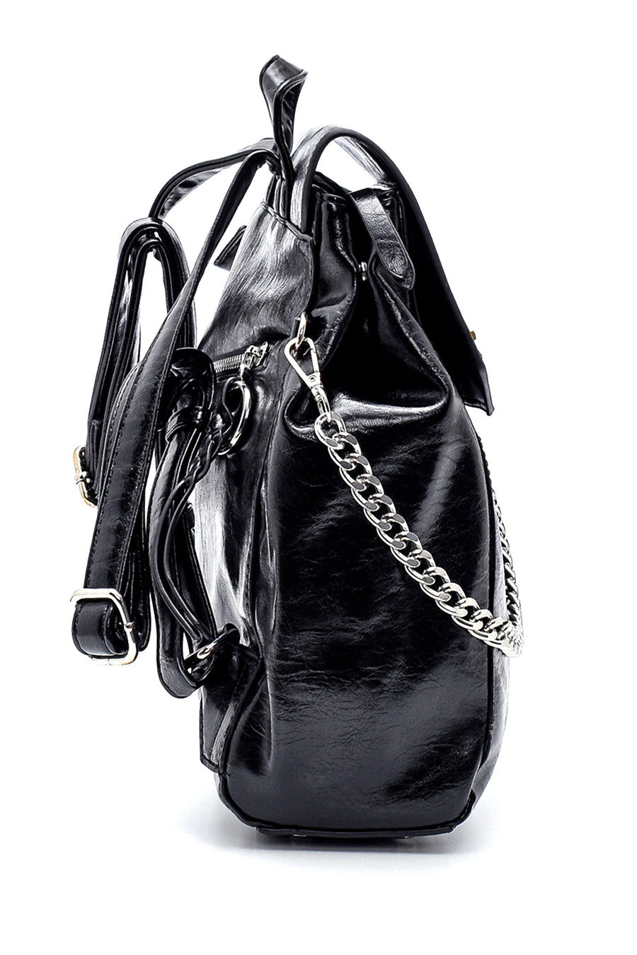 Women's Chain Detailed Backpack