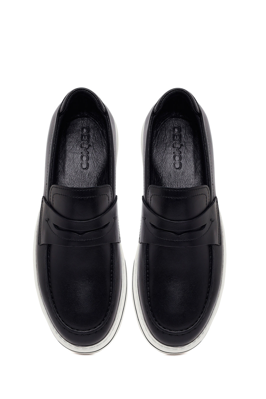 Male Black Leather Loafer