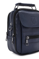 Men's Navy Blue Messenger Bag | Derimod