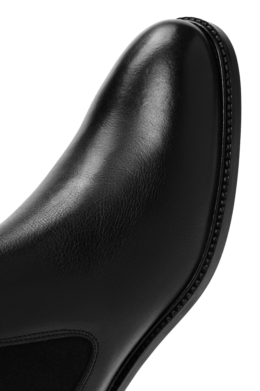Men's Black Leather Chelsea Boots