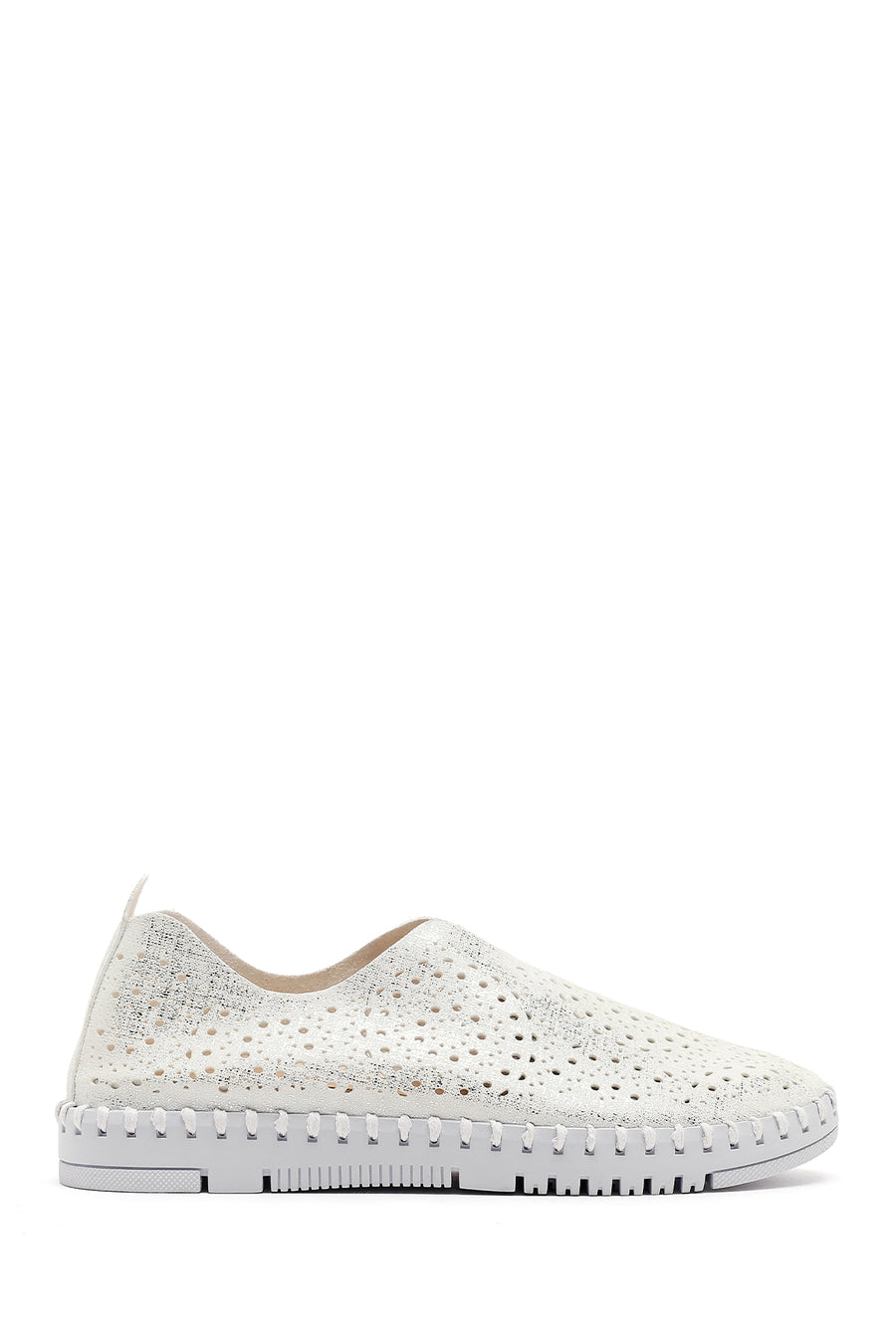 Woman White Fabric Comfort Shoes 26PFE470410 | Derimod
