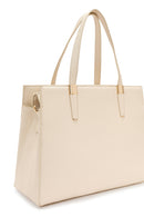 Women's Cream Long Strap Classic Handbag | Derimod