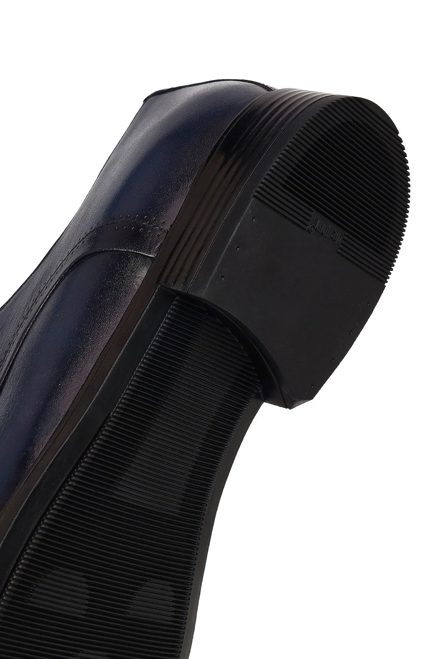 Men's Navy Blue Lace-Up Leather Classic Shoes