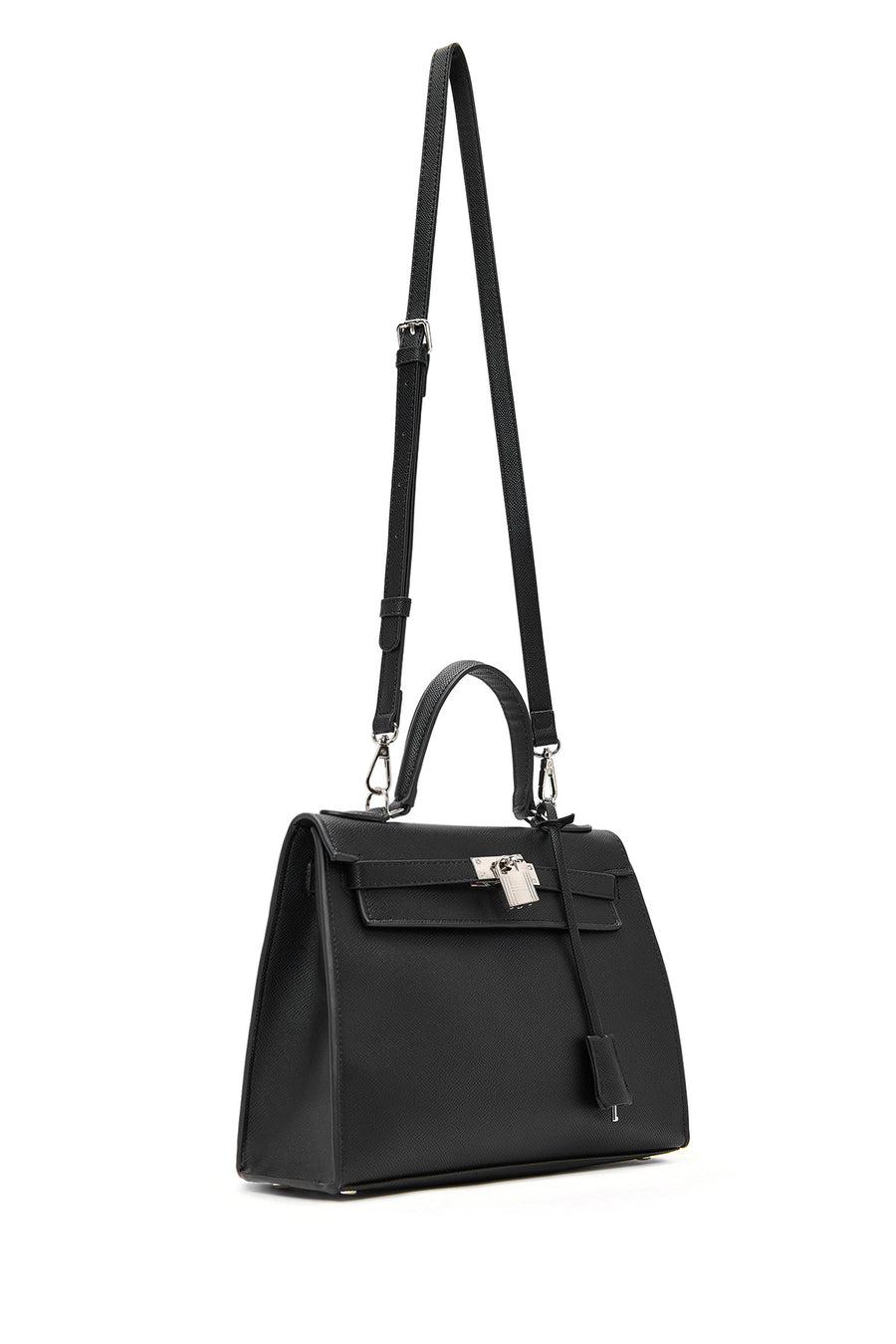 Women's Black Long Strap Shoulder Bag