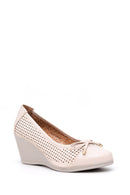 Women's Wedge Heeled Bow Shoes | Derimod