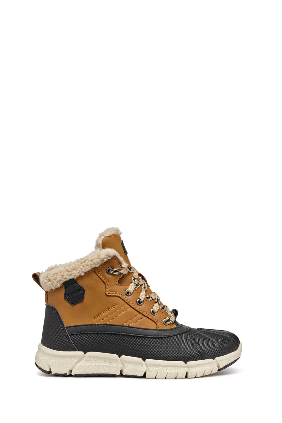 Geox Boy Yellow Flexyper Abx Laced Waterproof Boots J269XE0ME50C2G9B | Derimod