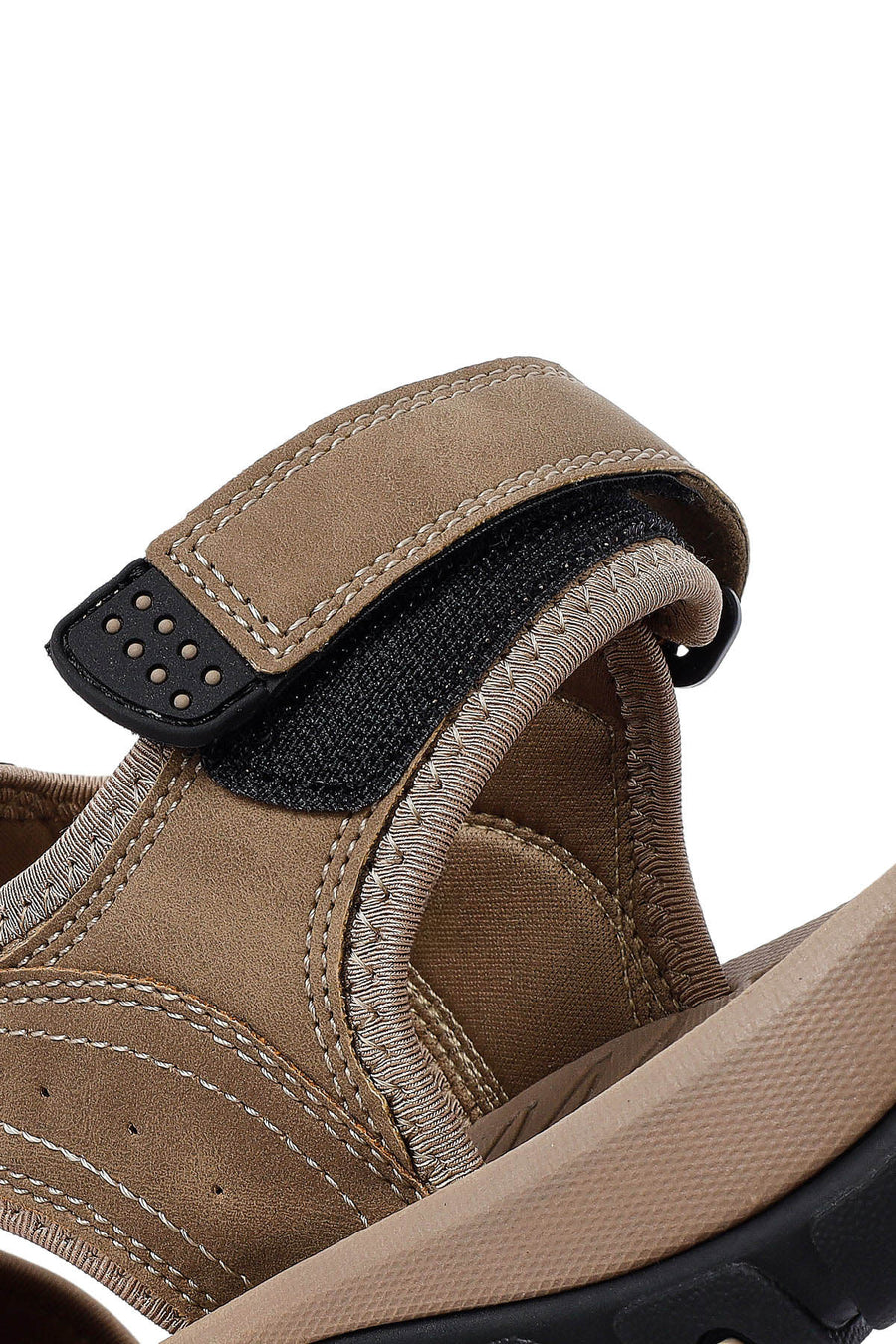 Men's Beige Leather Sandals