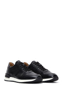 Men's Black Leather Sneaker | Derimod