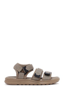 Men's Beige Fabric Sandals | Derimod