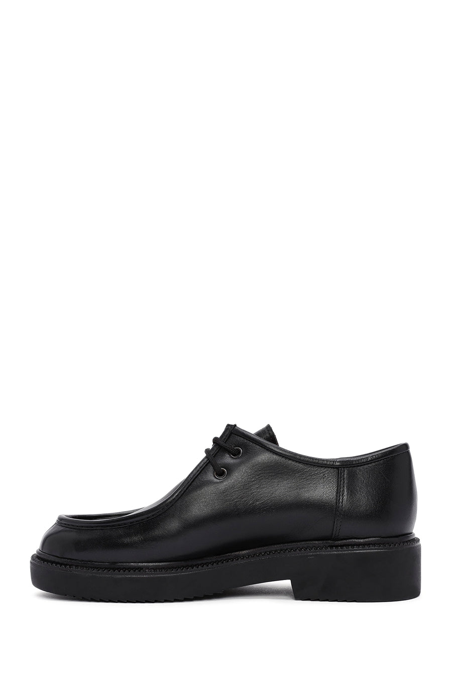Derimod Gritti Women's Black Lace-Up Leather Masculine Shoes