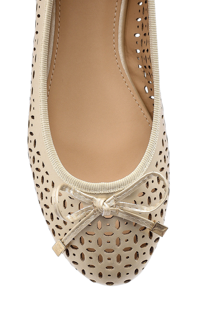 Women's Gold Bow Ballerina Ballet