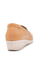 Women's Leather Casual Wedge Heel Shoes | Derimod