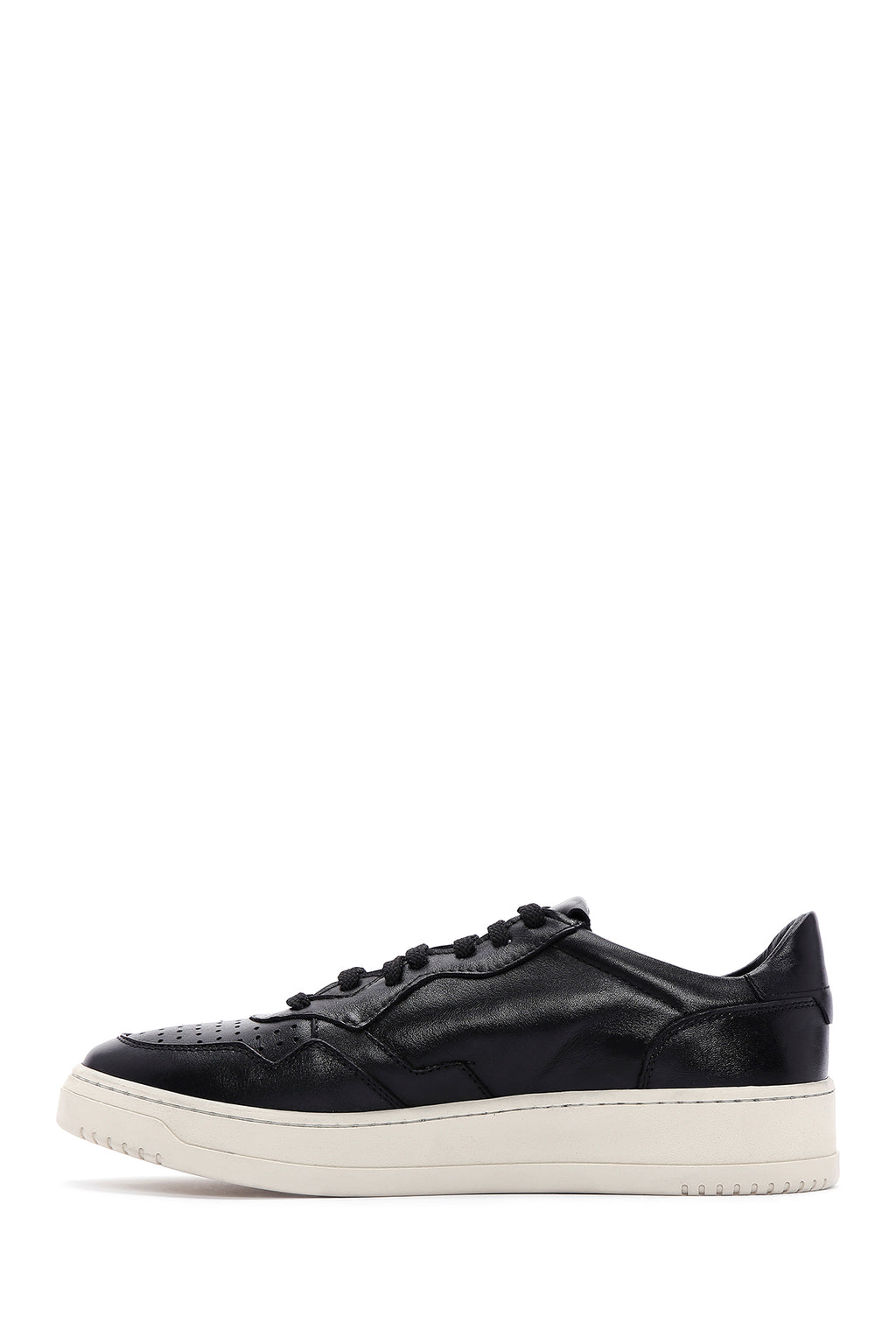 Erkek Siyah Deri Sneaker