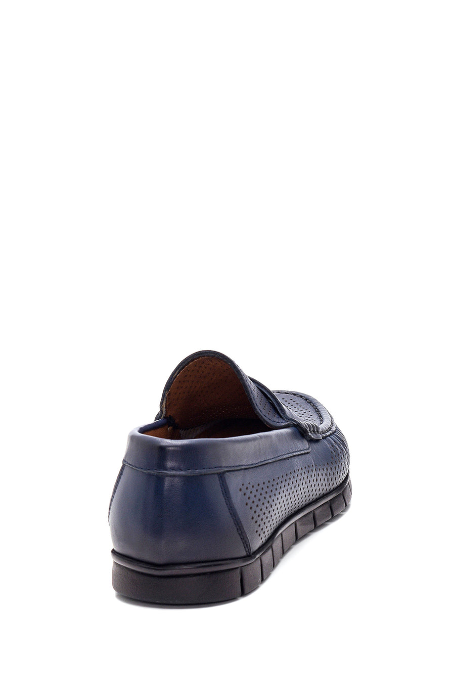 Erkek Deri Delikli Casual Loafer