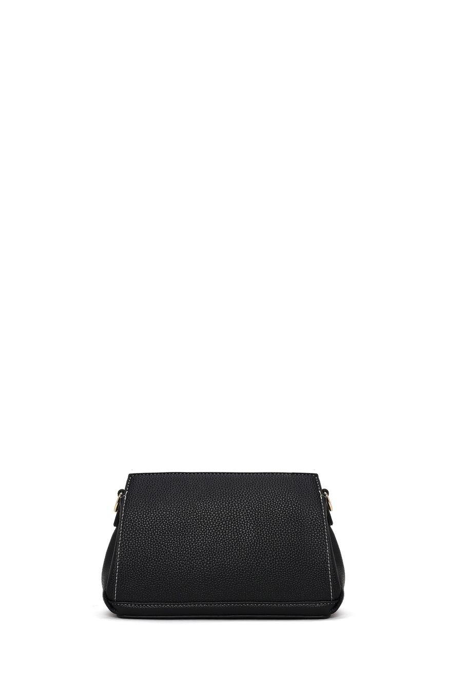 Woman Black Long-Strap Crossbody Bag