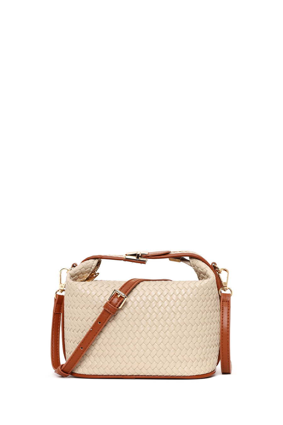 Woman Beige Long-Strap Knitted Shoulder Bag 26SBD293818 | Derimod