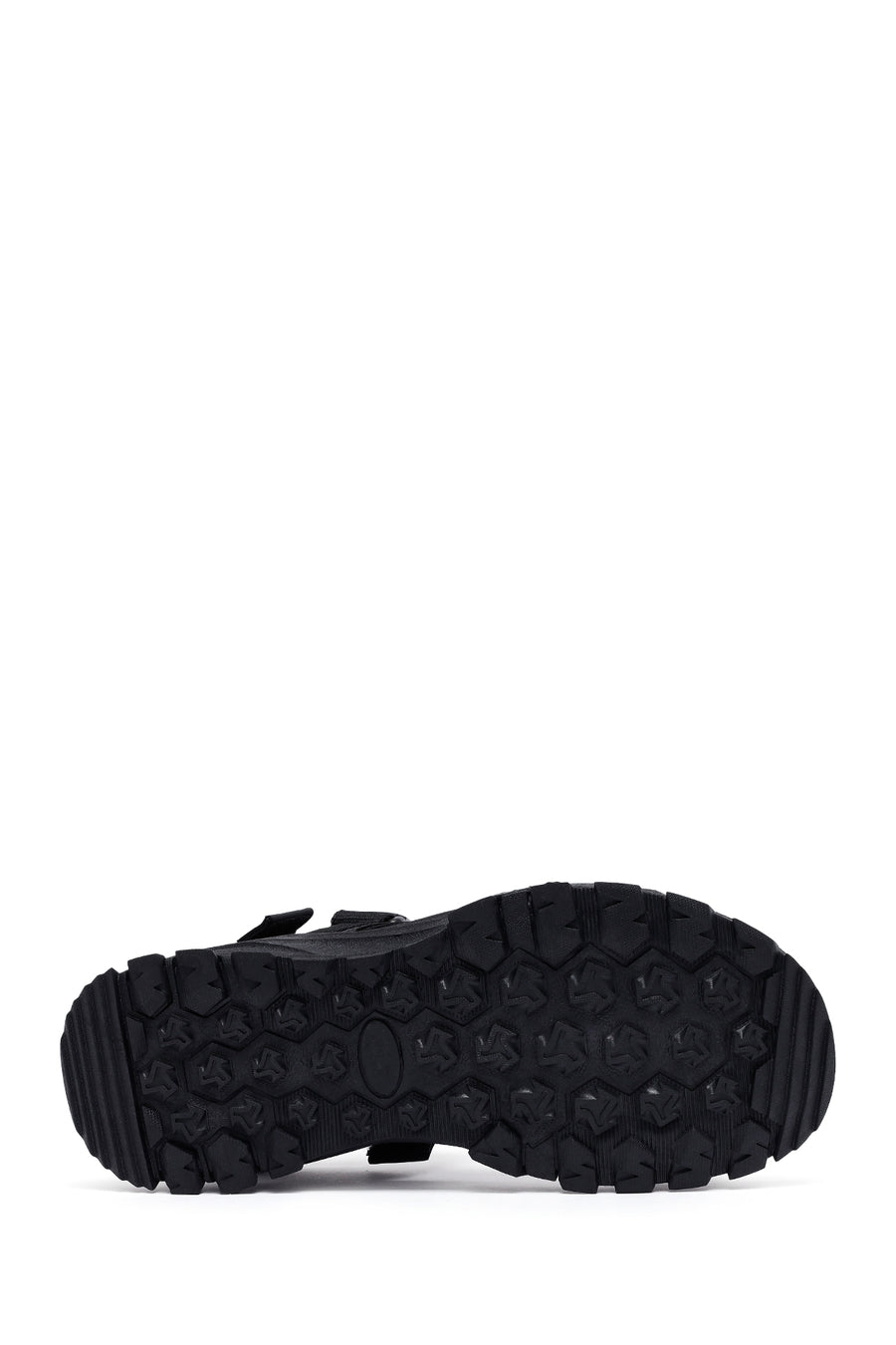 Men's Black Fabric Sandals