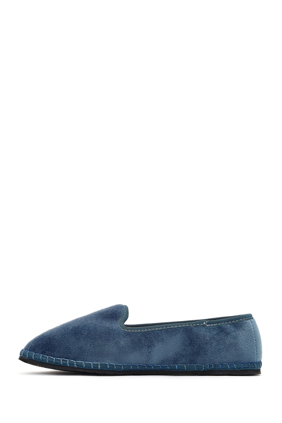 Kadın Mavi Kumaş Loafer