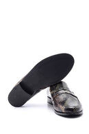 Women's Snakeskin Patterned Leather Loafer | Derimod