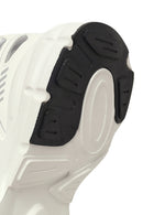 Woman White Lace-Up Thick-Soled Charm Sneaker | Derimod