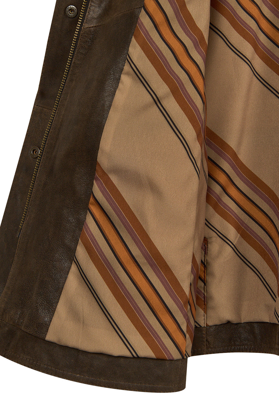 Gateaway Woman Brown Leather Coat