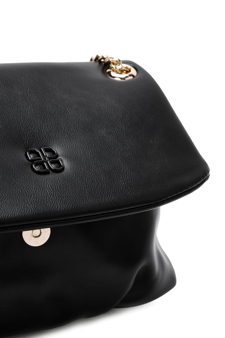 Women's Black Long Chain Strap Shoulder Bag