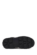 Woman Black Lace-Up Thick-Soled Boots | Derimod
