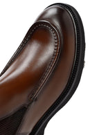 Men's Brown Leather Casual Chelsea Boots | Derimod