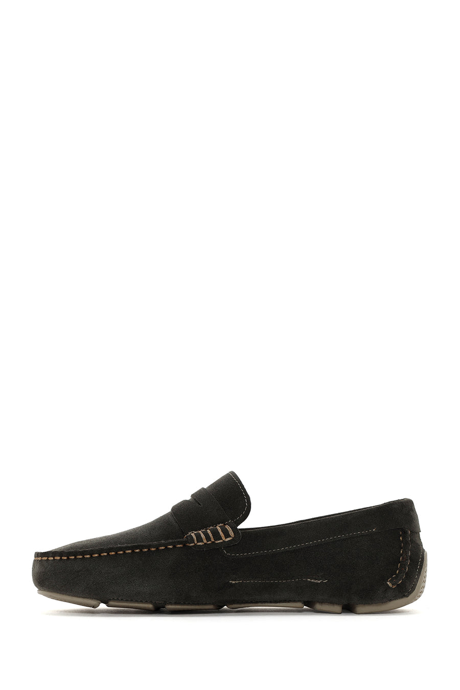 Men's Khaki Suede Leather Loafer