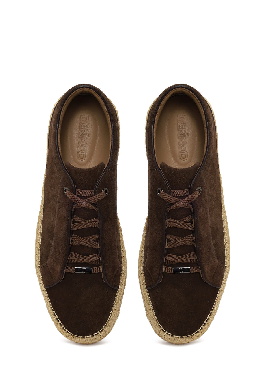 Male Brown Thick-Soled Suede Leather Sneaker