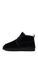 Male Black Lace-up Suede Casual Boots | Derimod