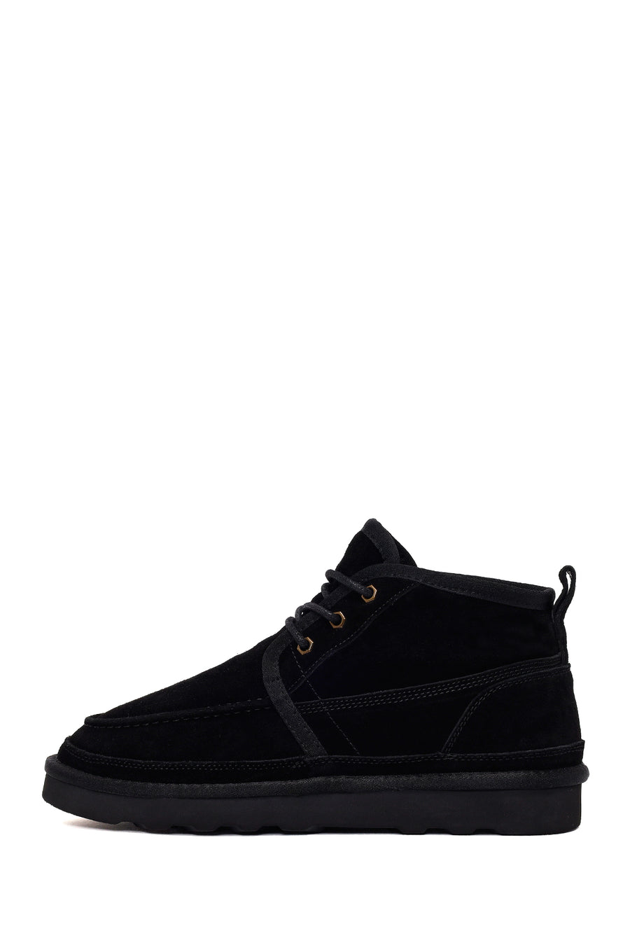 Male Black Lace-up Suede Casual Boots