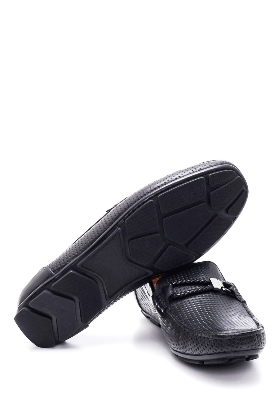 Erkek Deri Baskılı Loafer