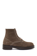 Men's Brown Lace-Up Suede Leather Casual Boots | Derimod