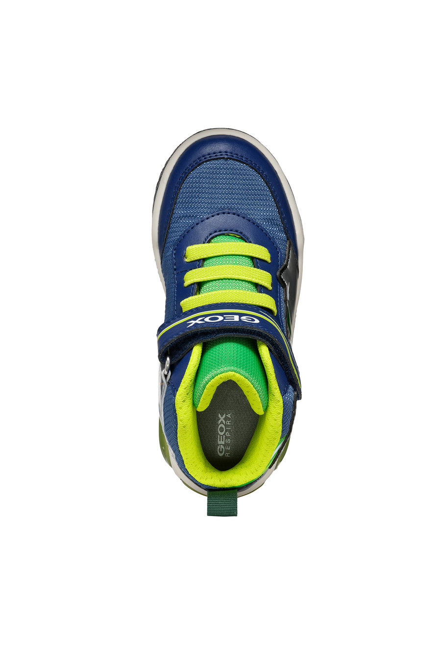 Geox Boy Navy Blue J Cow Boy Banded Ankle Sneakers