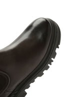 Men's Brown Thick Soled Leather Chelsea Boots | Derimod