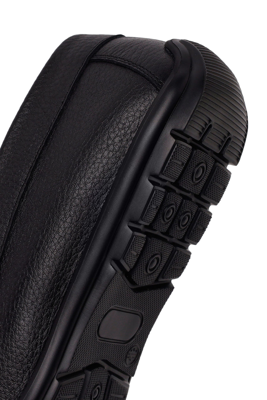 Male Black Leather Loafer
