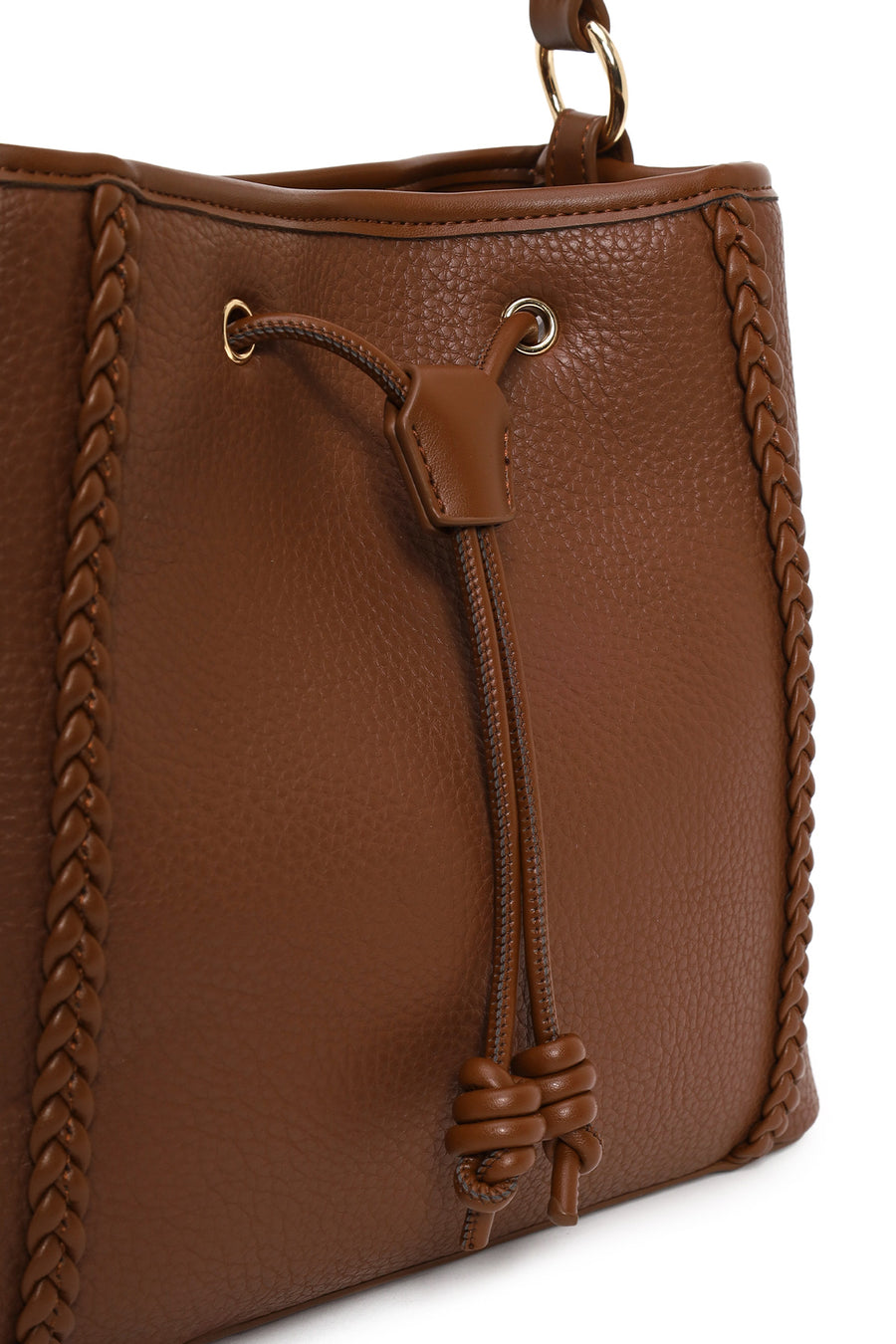 Woman Brown Long-Strap Shoulder Bag