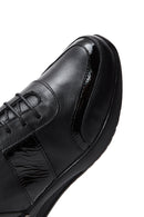 Women's Black Leather Sneaker | Derimod