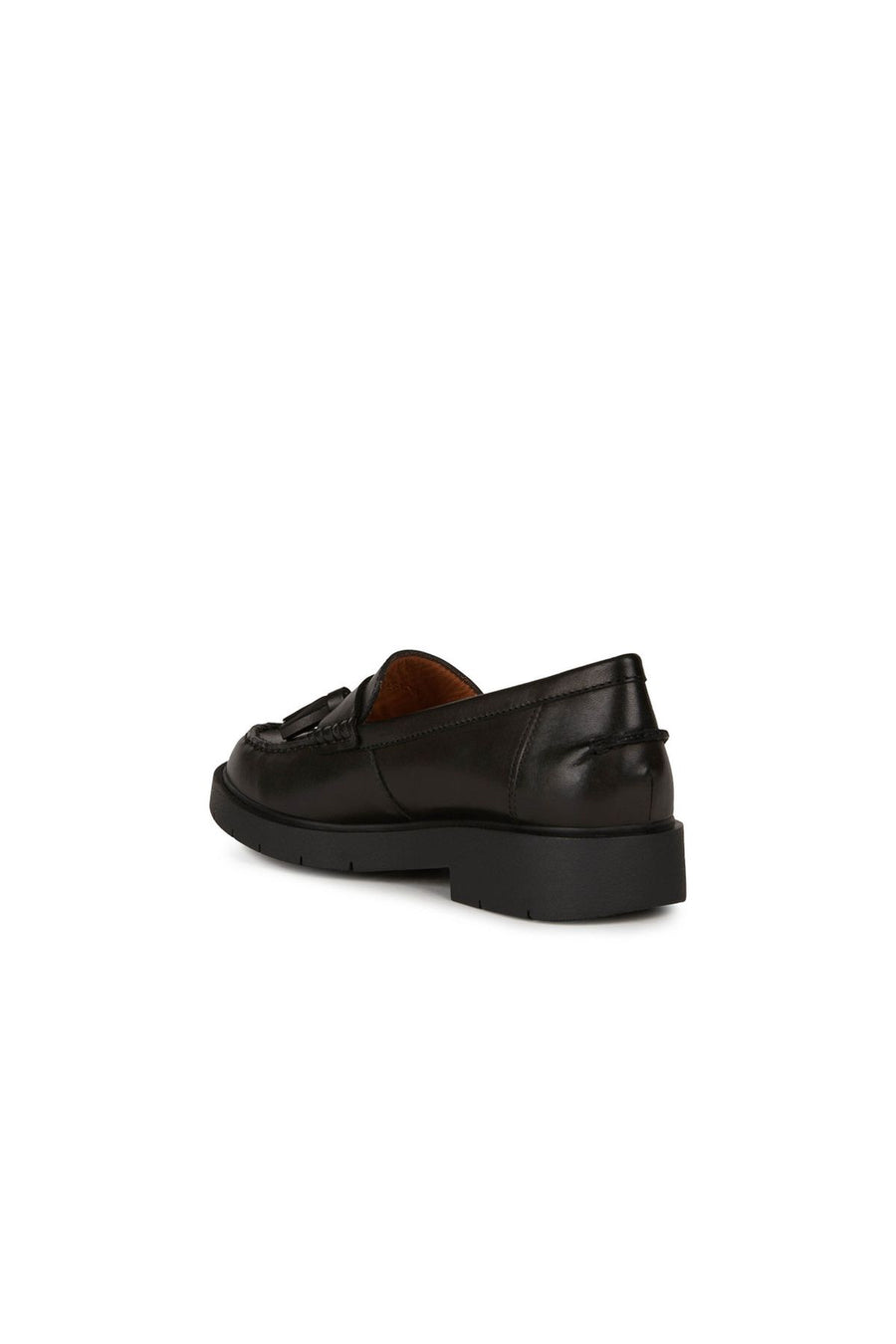 Geox Kadın Siyah Spherica Ec1 Deri Maskülen Loafer