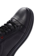 Men's Black Leather Sneaker | Derimod