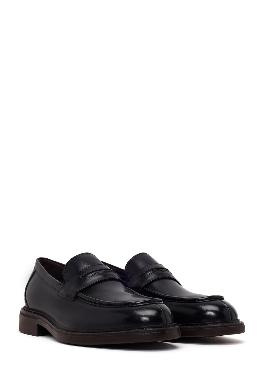 Derimod Black Erkek Siyah Deri Casual Loafer