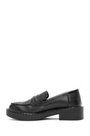 Women's Black Masculine Loafer | Derimod