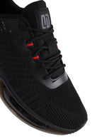 Derimod Zero Men's Black Lace-Up Thick Soled Sneaker | Derimod